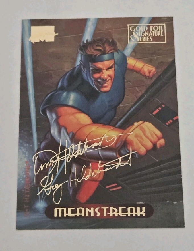 Meanstreak Marvel Masterpieces 1994 Gold Foil Signature Series Card # 72
