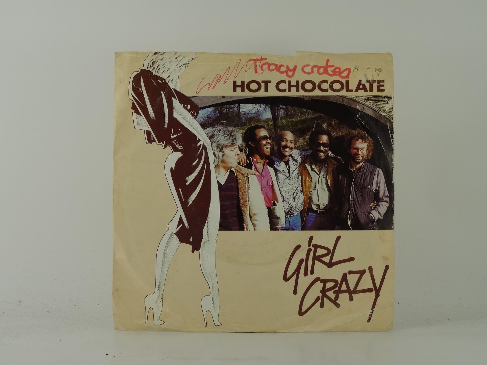 HOT CHOCOLATE GIRL CRAZY/BED GAMES (4) 2 Track 7" Single including Picture Sleev