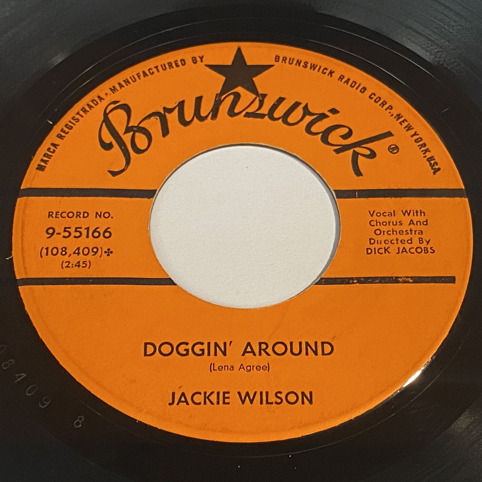 Jackie Wilson: Doggin' Around / Night 45 - Brunswick - R&B