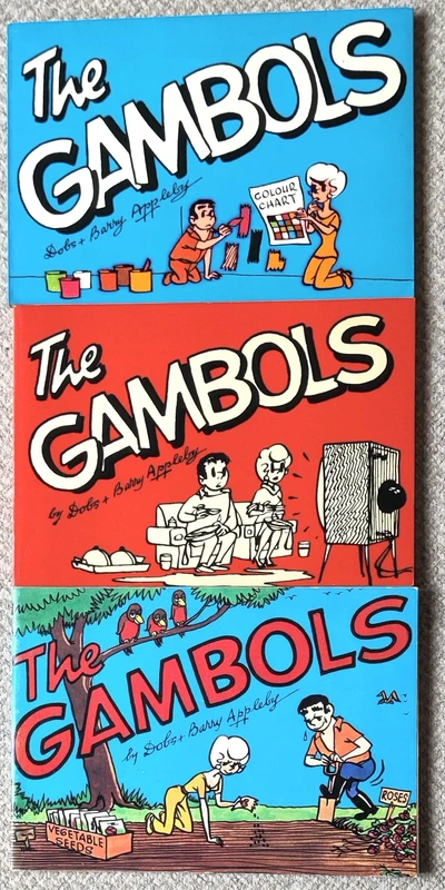 3 stripboeken van The Gambols vanaf 1975