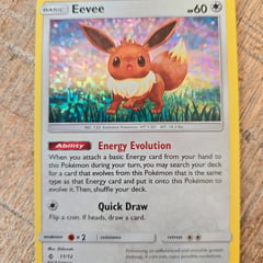 Pokemon kaart 11/12 eevee