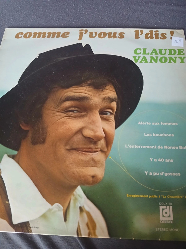 Disque 33 tours claude vanony comme j'vous l'dit!