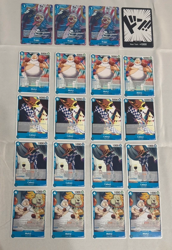 Lotto da 20 carte One Piece