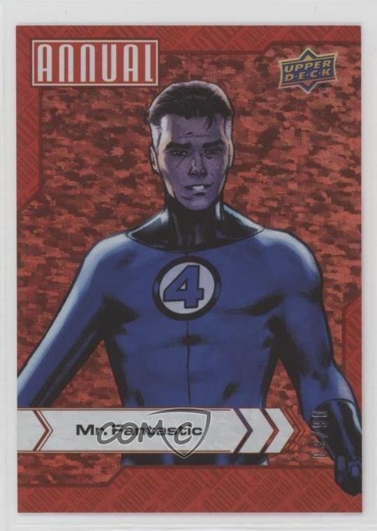 Upper Deck Marvel Annuale Rosso 2022-23 /90 Mr Fantastic #63 0ih4