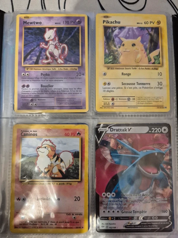 Lot carte pokemon classeur
