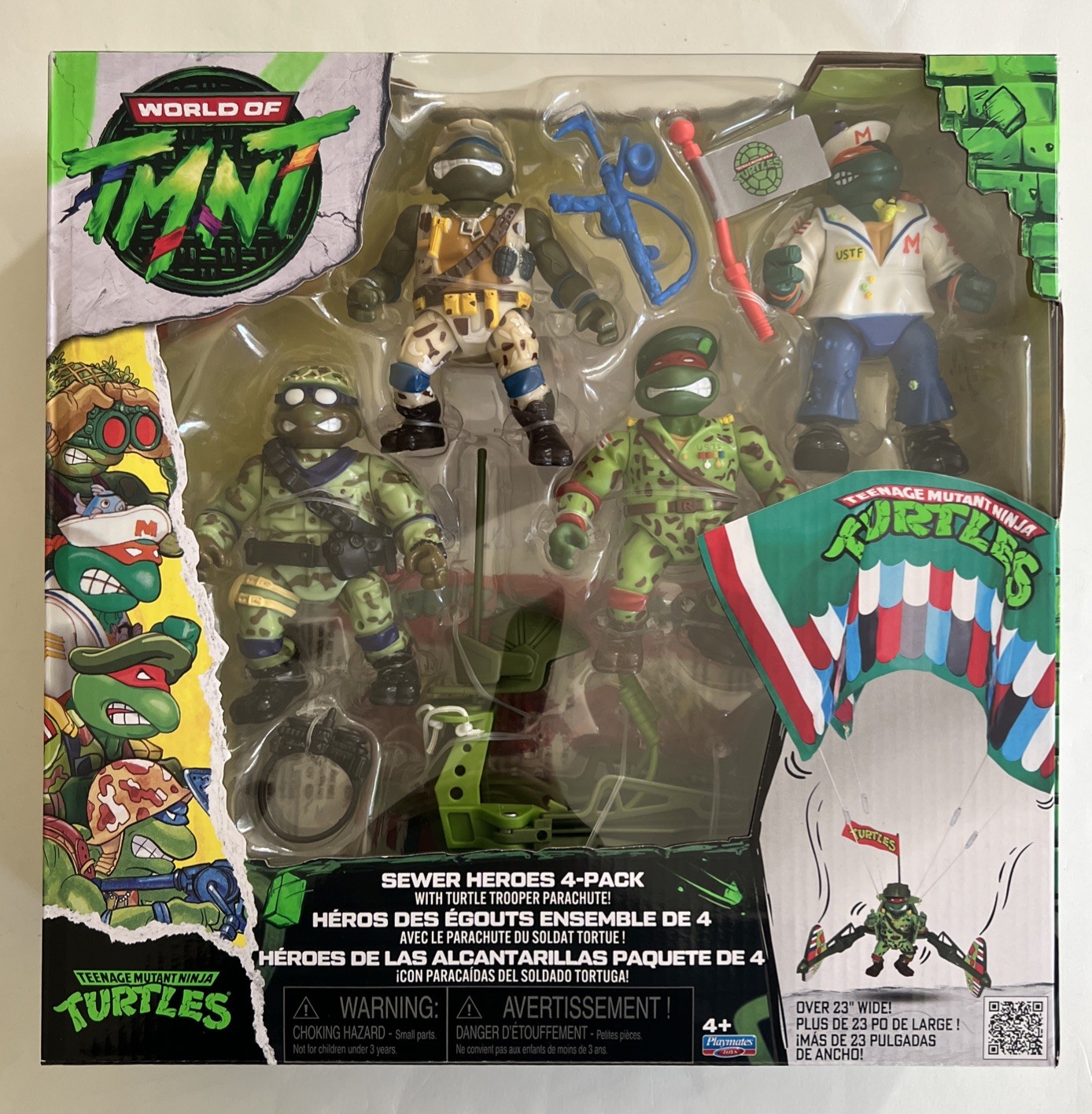 World of Teenage Mutant Ninja Turtles TMNT Sewer Heroes 4-Pack - New (Minor Dmg)