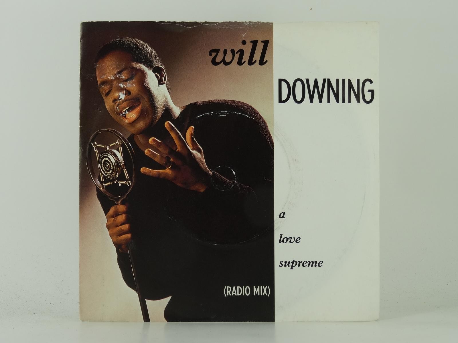 WILL DOWNING A LOVE SUPREME (43) 2 Track 7" Single plus Picture Sleeve ISLAND RE
