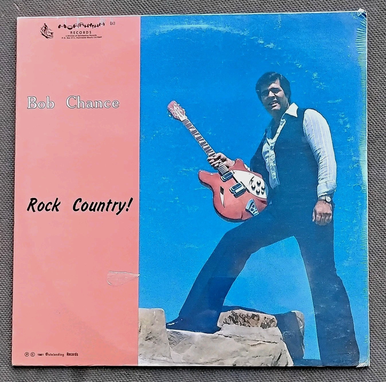 Bob Chance Rock Country! sealed LP orig private 1981 Morrhythm Rickenbacker gtr