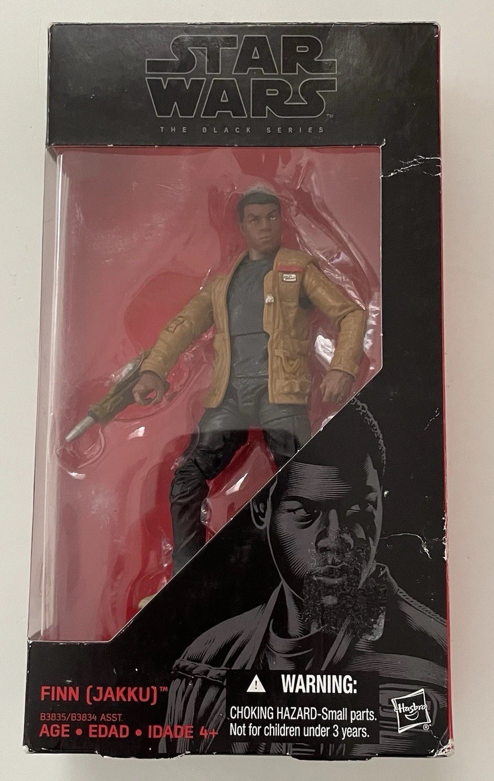 Star Wars Black Series Finn Jakku #01 Force Awakens 6" personaggio Hasbro completo