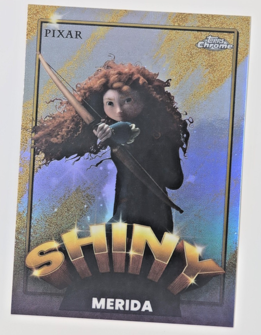 Inserto rifrattore cromato lucido 2025 Topps Disney Wonder Merida #S-12 custodia hit