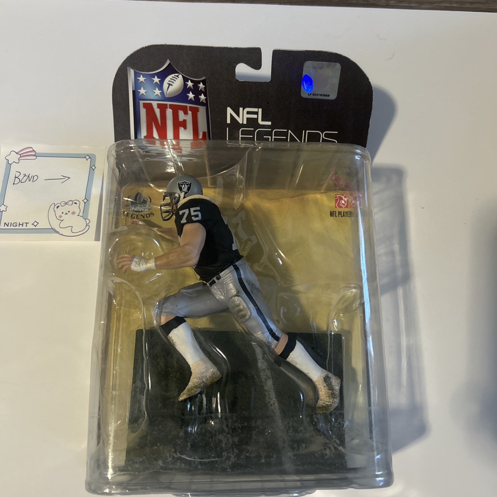 Figurina NFL Legends Howie Long Oakland Raiders #75 nuova su cartoncino