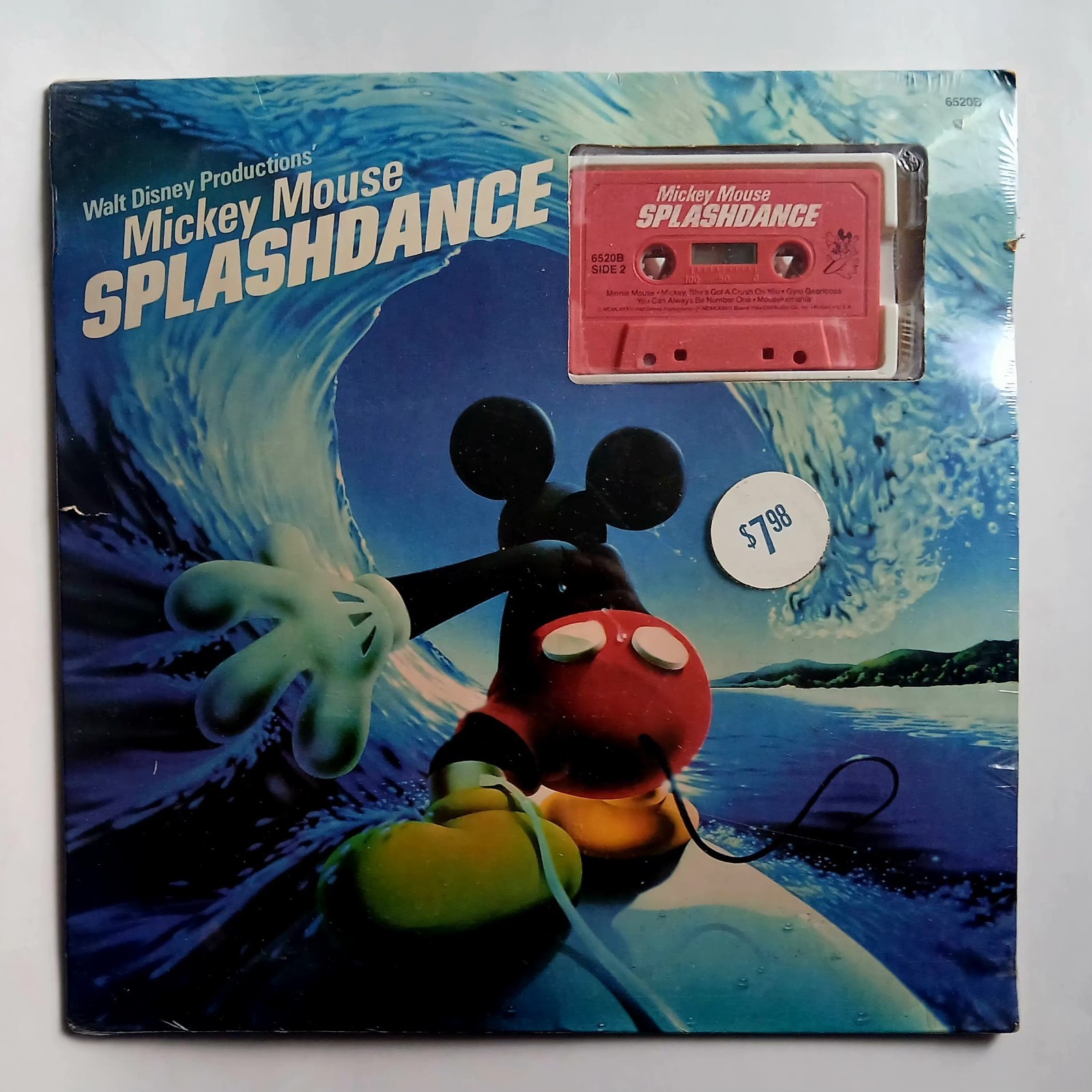 Mickey Mouse - Splashdance - 1983 US Disney Cassette - BRAND NEW - SEALED