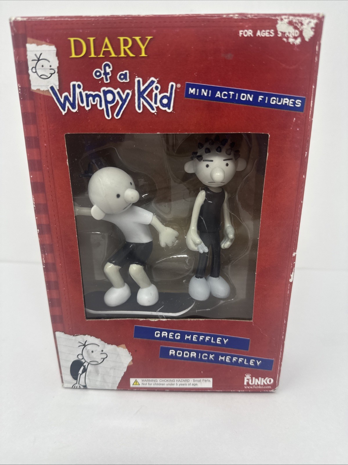 Diary Of A Wimpy Kid Greg And Rodrick Mini Action Figure NUOVO CON SCATOLA LEGGI Funko