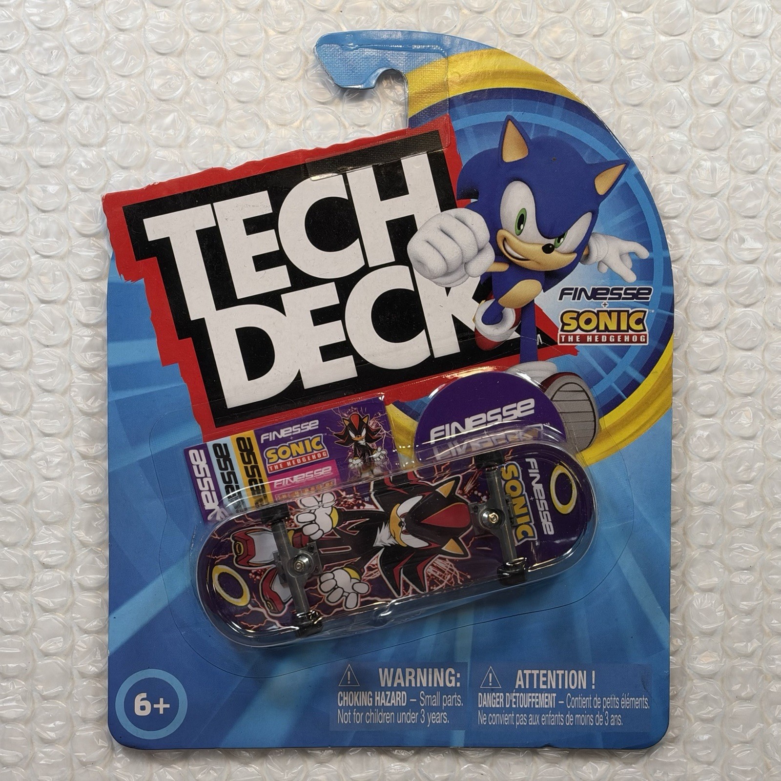 Tech Deck Sonic the Hedgehog Shadow Finesse Fingerboard New Sealed 2024