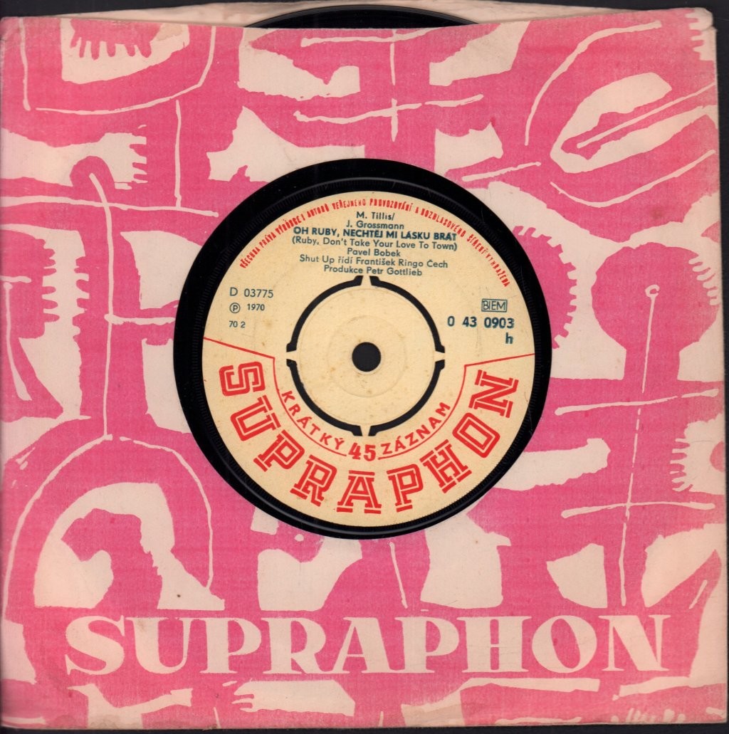 Pavel Bobek Oh Ruby, Nechtěj Mi Lásku Brát / Křížem Krážem 7" Vinile