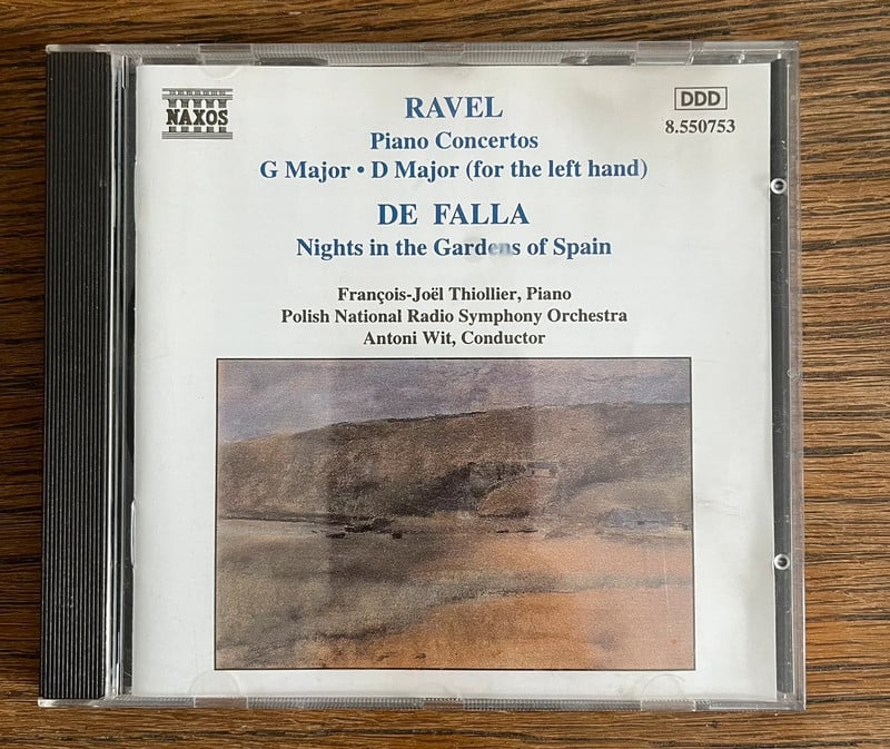 CD Ravel & De Falla : Concertos pour piano – François-Joël Thiollier / Antoni Wit (Naxos)