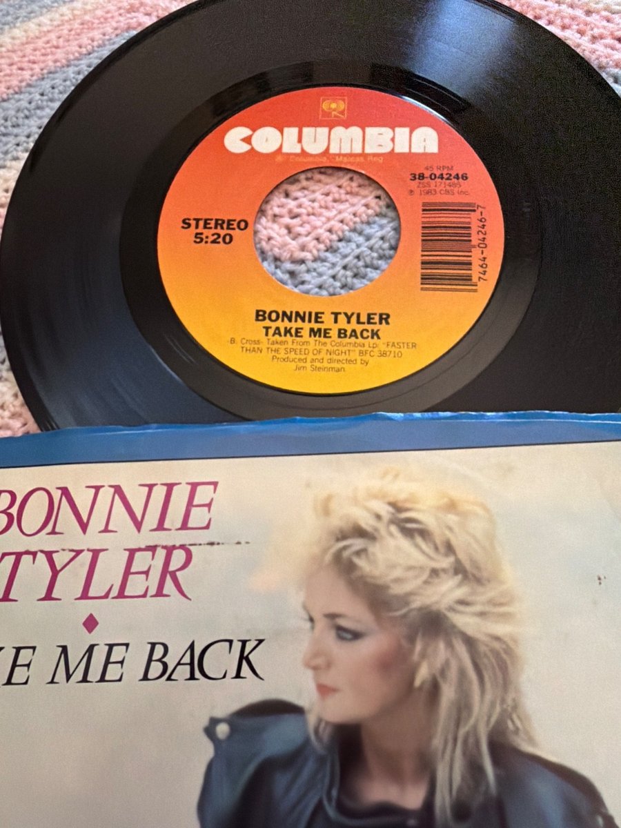 Bonnie Tyler Take Me Back Picture Sleeve 7" vinyl 45 single record 1983
