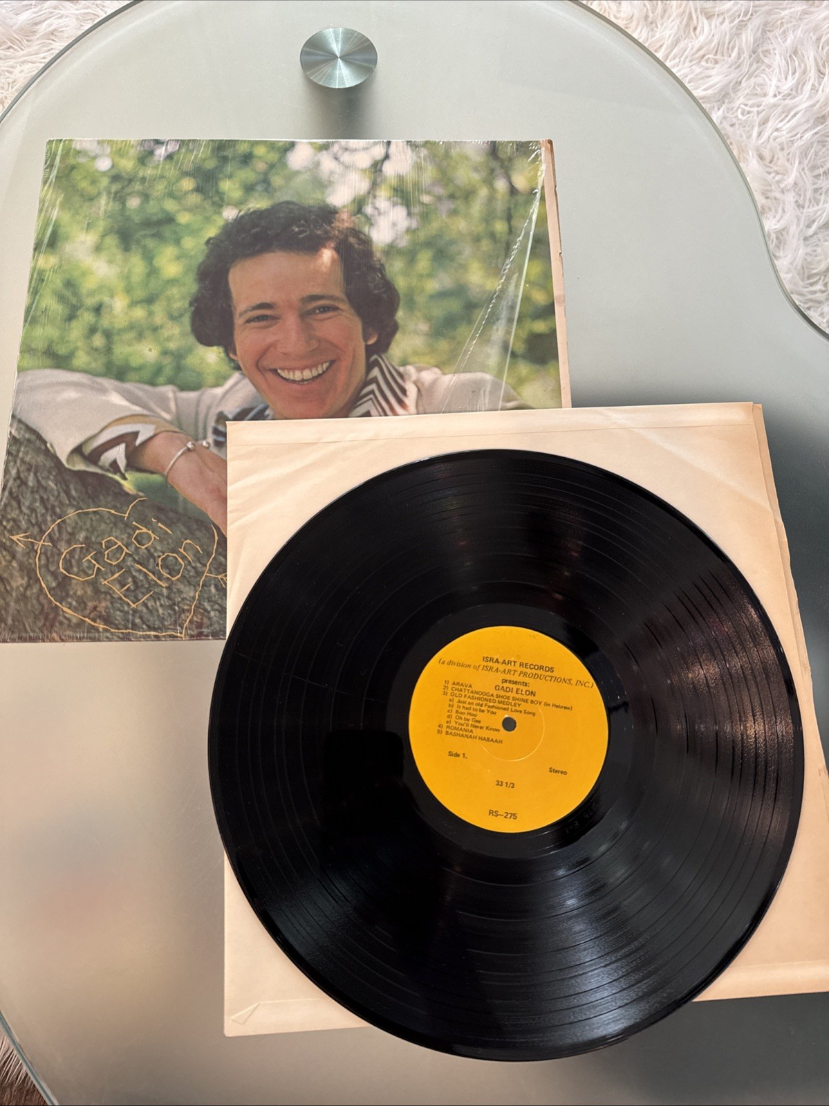 SIGNED- Cantor Gadi Elon GADI ELON English and Hebrew Vintage Vinyl LP