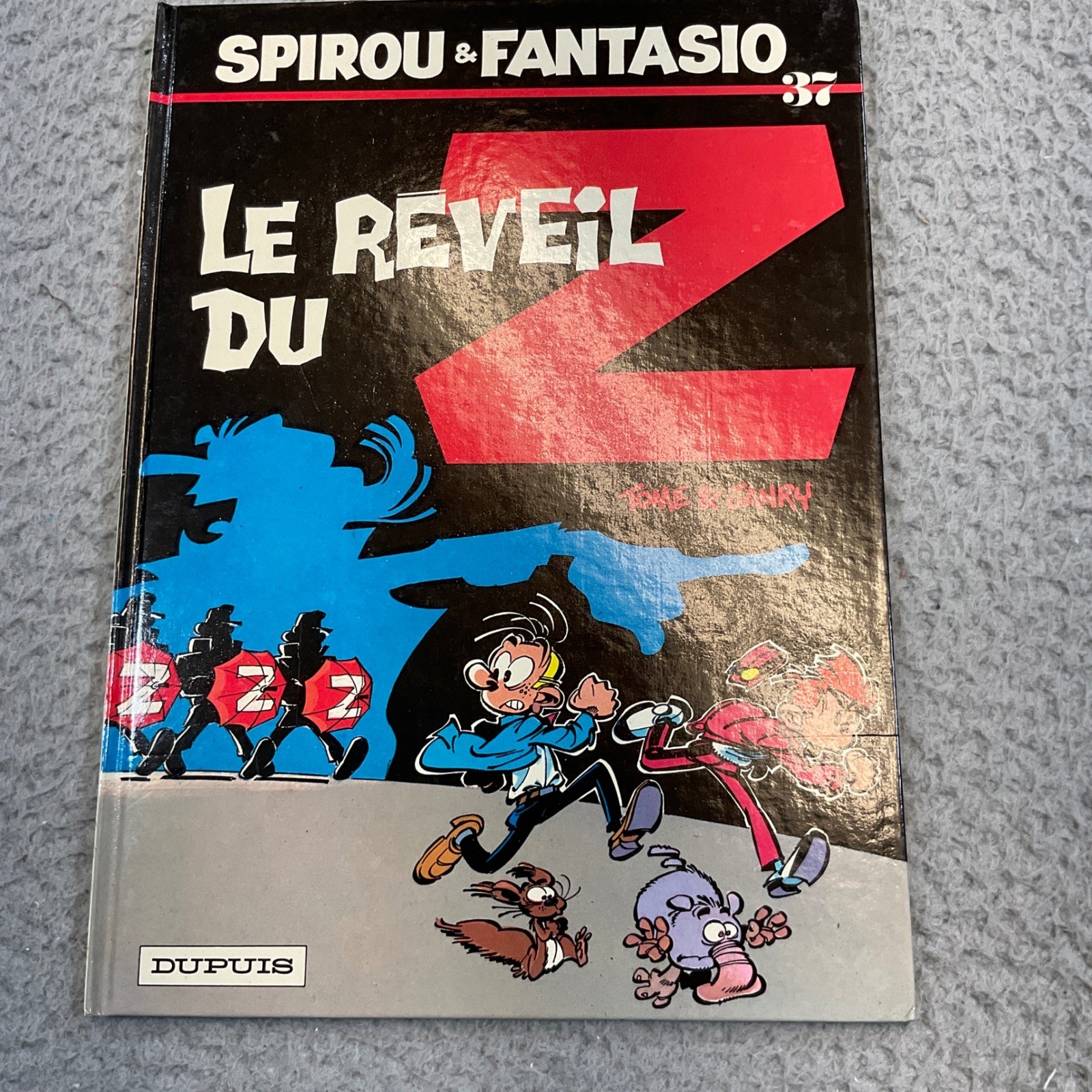 Dupuis Spirou et Fantasio 37 Le Reveil du Z fumetto francese 1986 HC ottimo