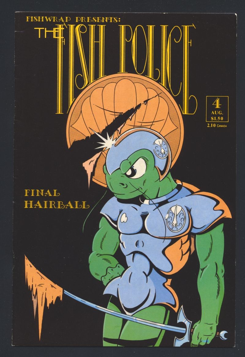 Fish Police (V1) #4 VF 1986 Fishwrap fumetto