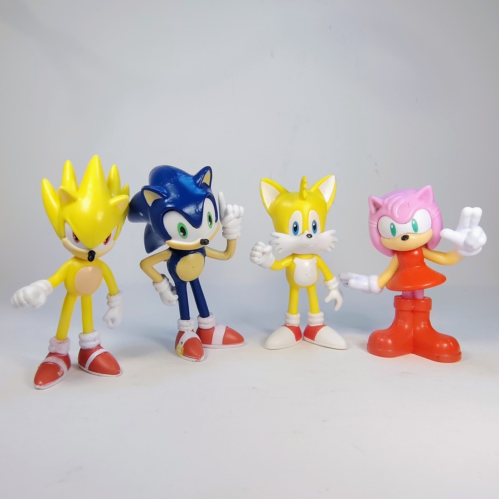 Sonic The Hedgehog Vinyl 3" Figure Sonic, Tails, Super Sonic di Gura e Amy