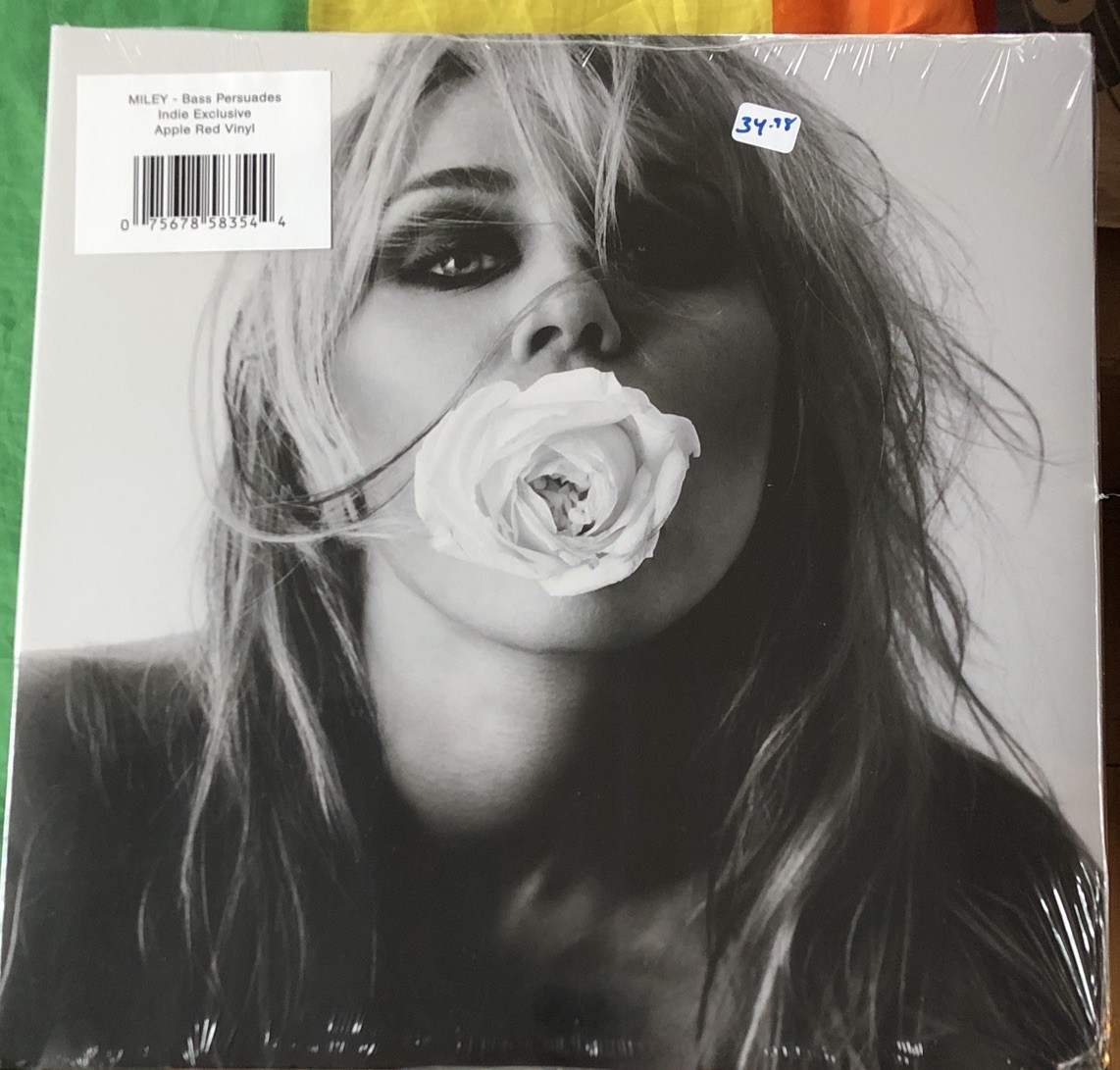 Miley -"Bass Persuades" LP [Vinyl New] Indie Ltd Apple Red Record Formerly Cyrus