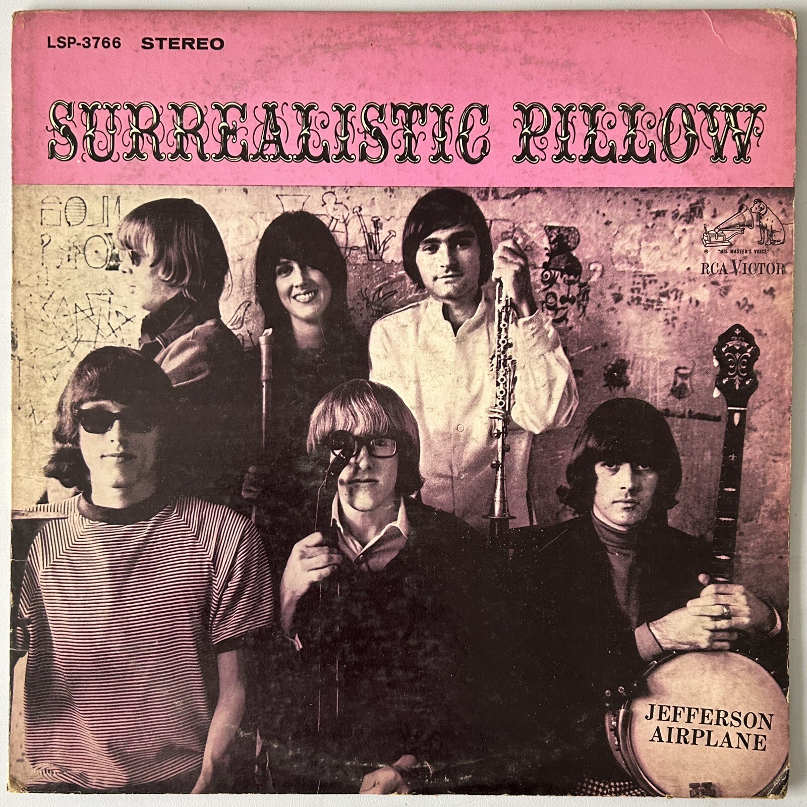 Jefferson Airplane Surrealistic Pillow Original 1967 RCA Victor LSP-3766 Stereo