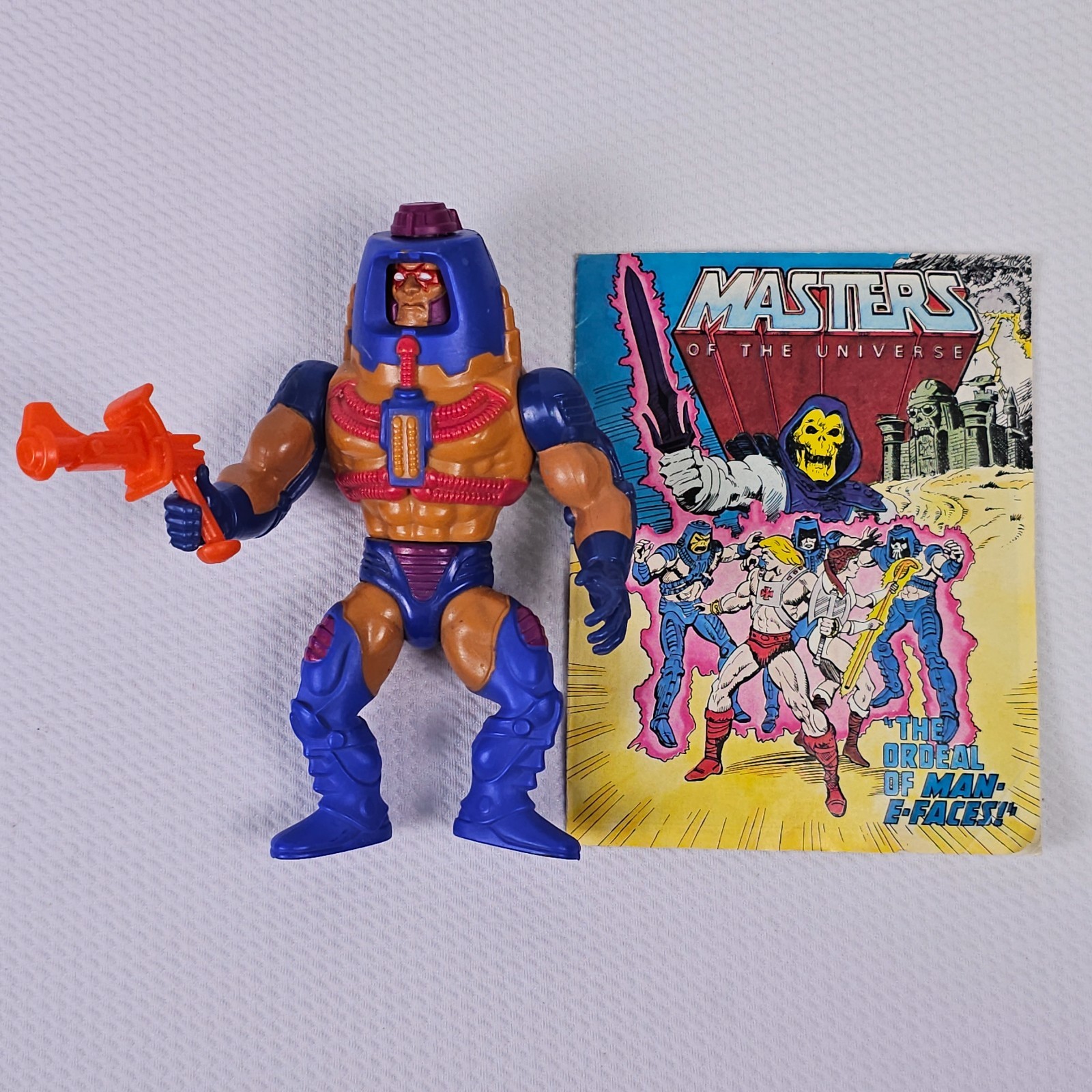 MAN-E-FACES 100% Complete Vintage MOTU Masters Of The Universe He-Man Comic