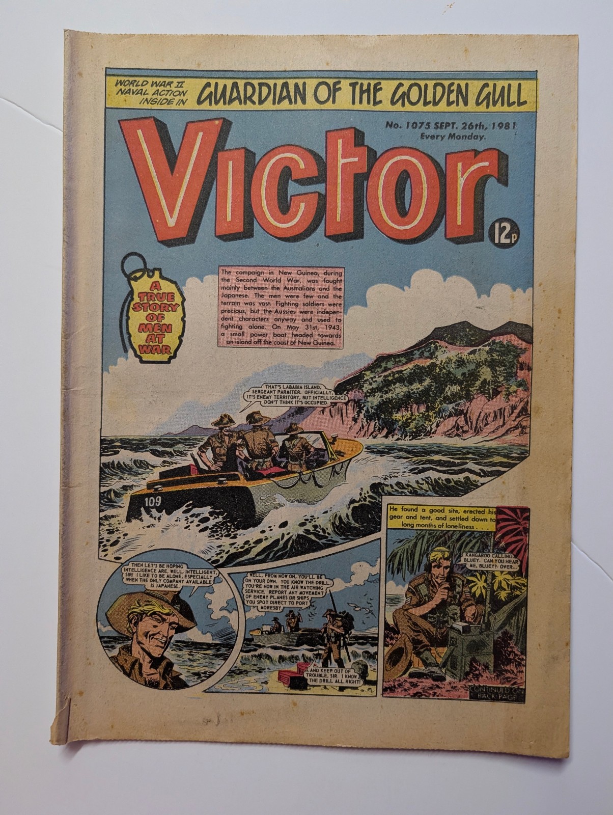 The Victor Comic, No 1075, September 26th 1981.