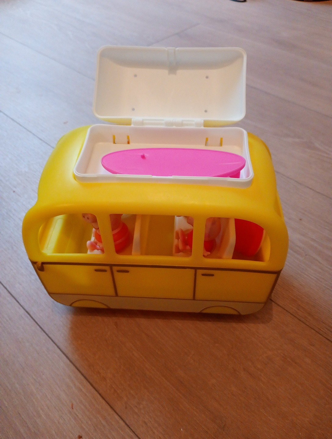 Peppa Pig Camper Van New Style All In Swim Suits Waiting for The Surf Kids Toys
