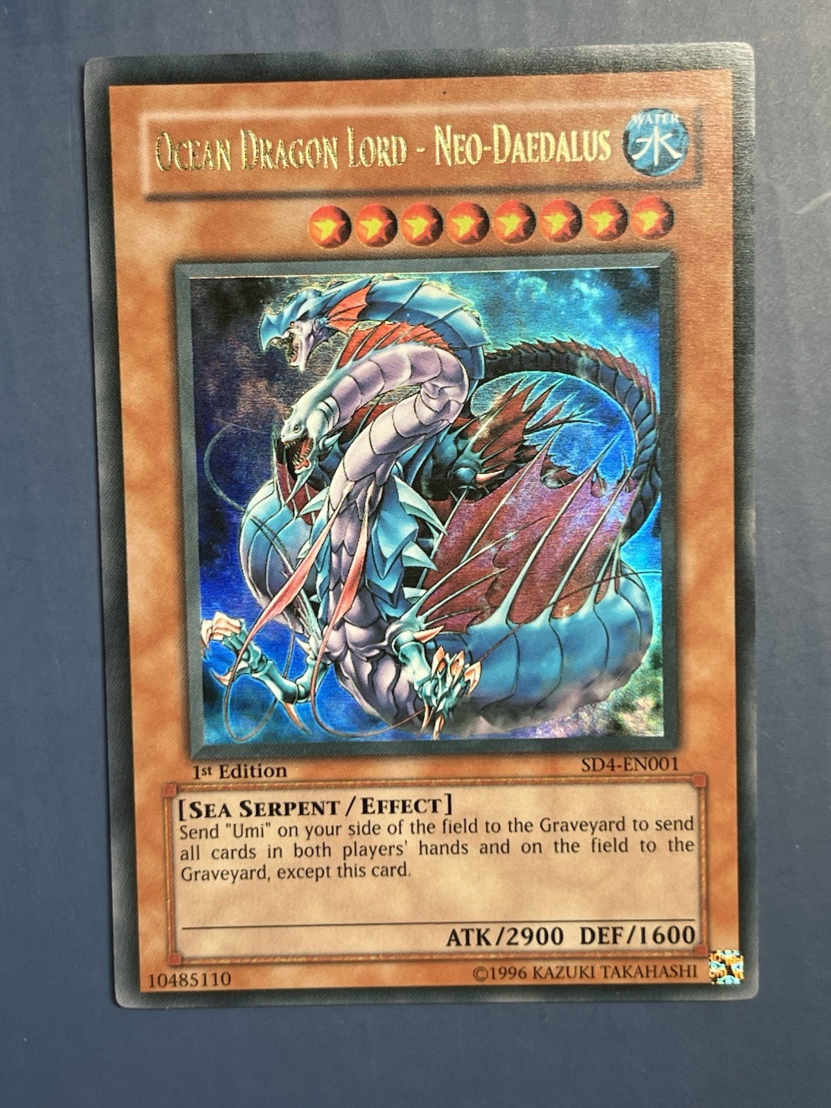 Yugioh Signore Drago Oceano - Neo-Dedalo SD4-EN001 Ultra Rara 1° Edizione VLP-NM