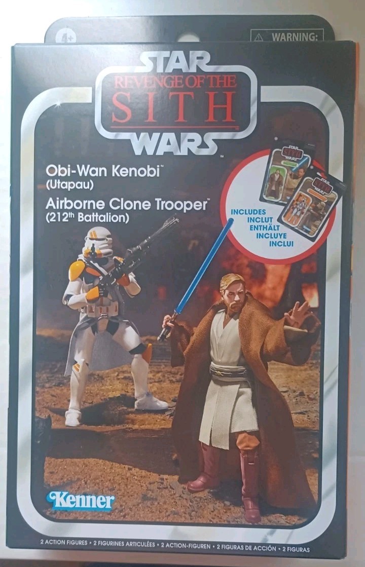 Star Wars Serie Nera 3,75 Pollici La Vendetta dei Sith Obi Wan Kenobi 212° Confezione da 2