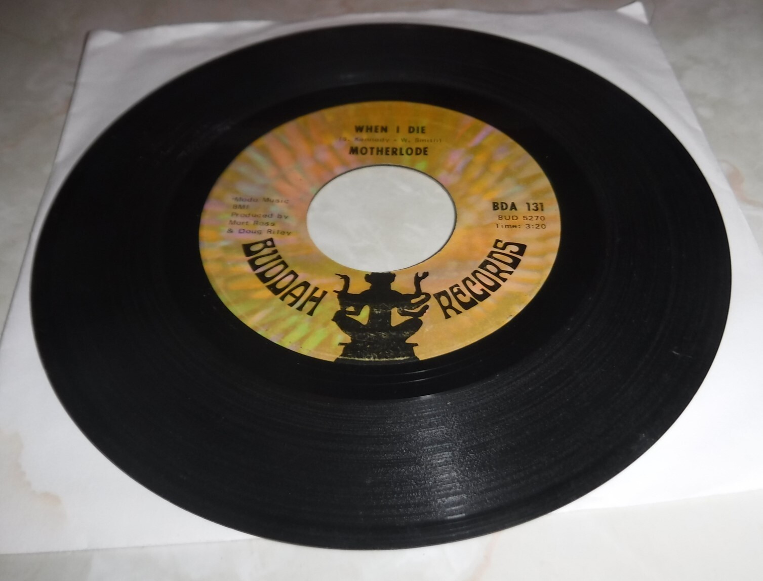 Motherlode  When I Die - Buddah 45rpm record BDA 131  VG+