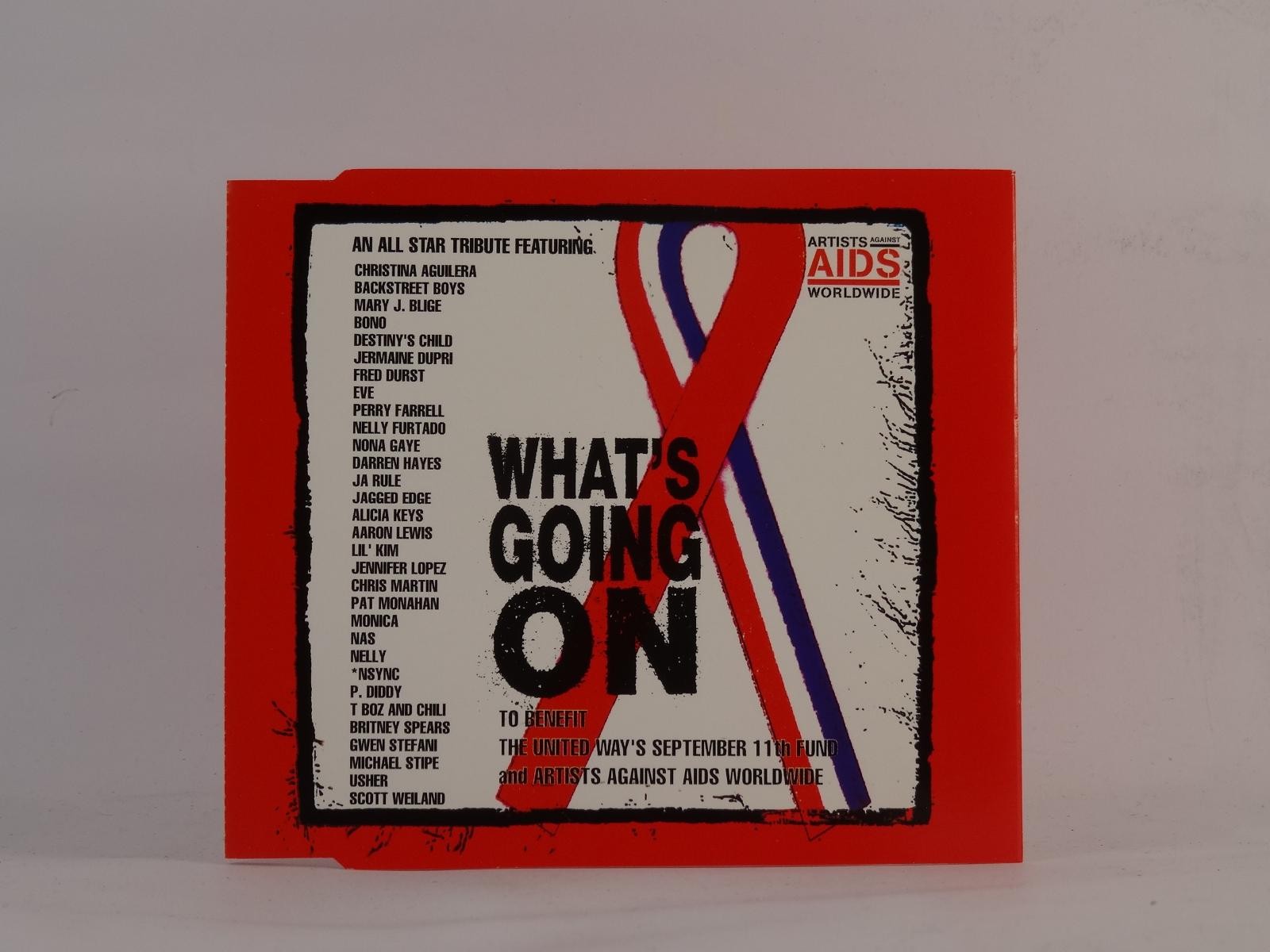 ARTISTS AGAINST AIDS WHAT'S GOING ON (G92) 3 Track CD Single including Picture S