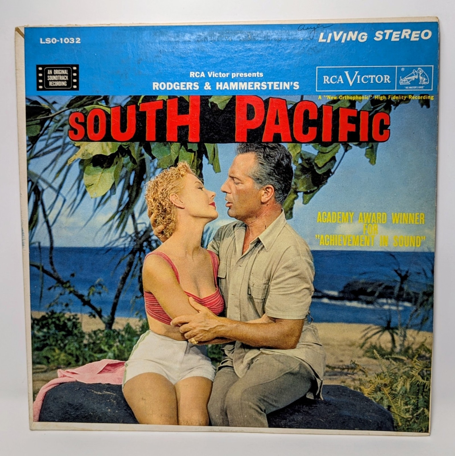 SOUTH PACIFIC ROGERS & HAMMERSTEIN'S 1958 RECORD RCA VICTOR RECORDS LSO 1032