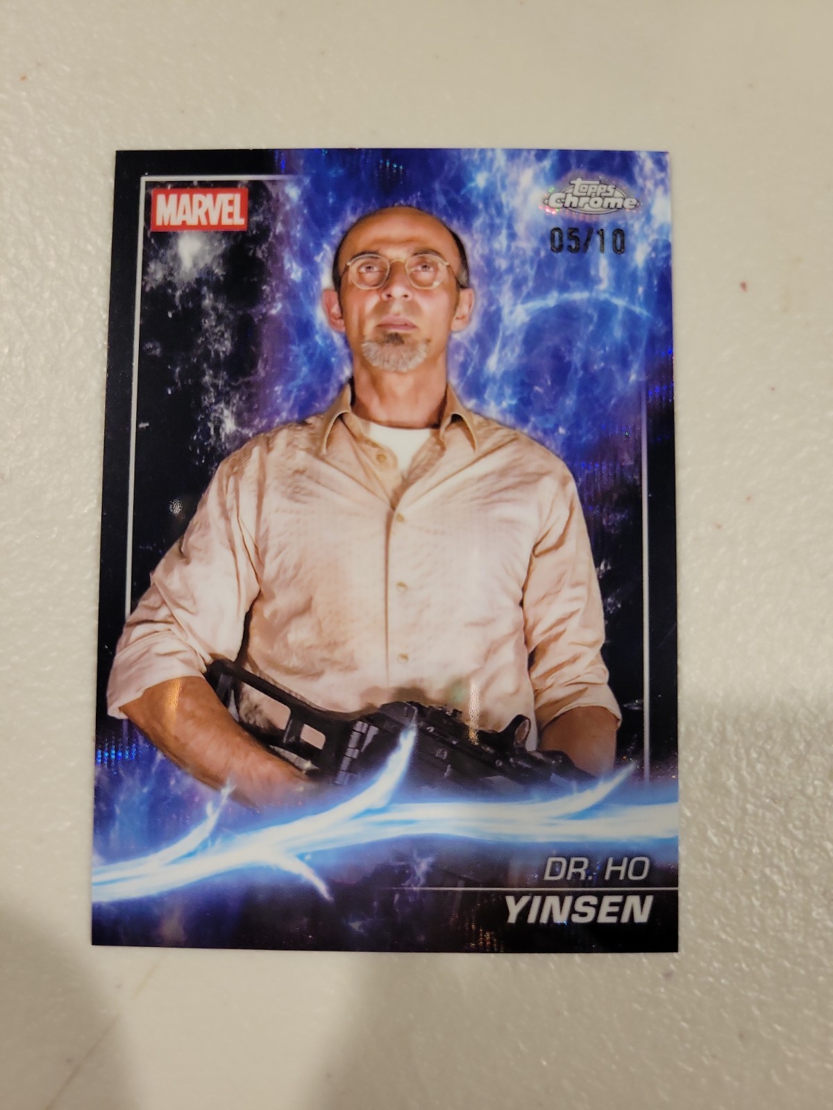 2025 Topps Chrome Marvel Studios Black Wave #4 Dr. Ho Yinsen 05/10