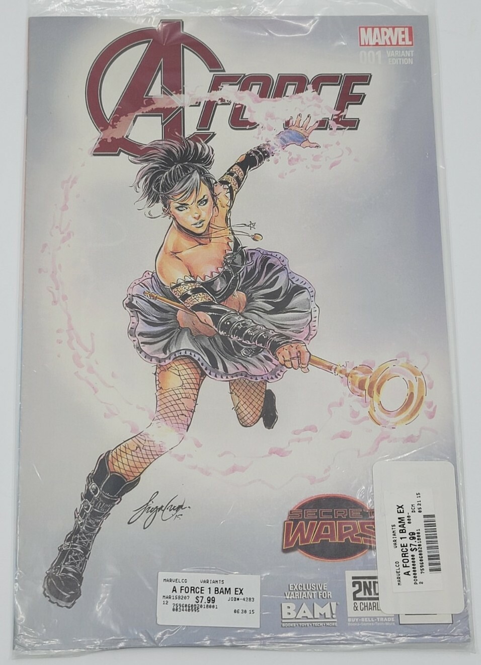A-FORCE #1 BAM BOOKS VARIANTE EDIZIONE FUMETTO PRIMA APPARIZIONE SINGOLARITÀ SIGILLATO