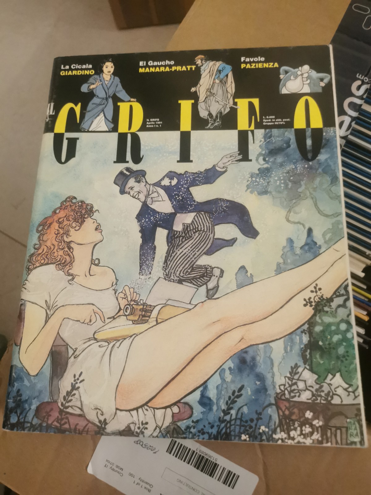 Rivista Il Grifo N. 1 (Aprile 1991) Editori Del Grifo - Manara, Pratt, Pazienza,