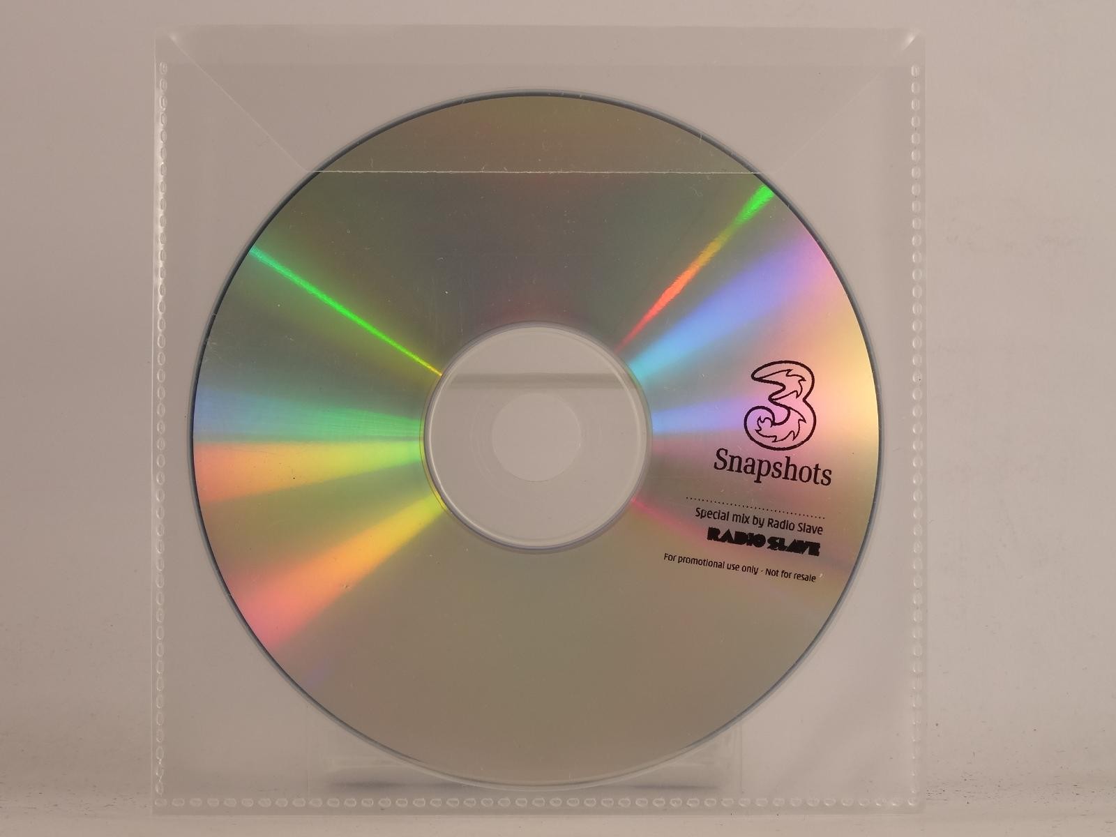 RADIO SLAVE SNAPSHOTS (E65) 1 Track Promo CD Single including Plastic Sleeve THR