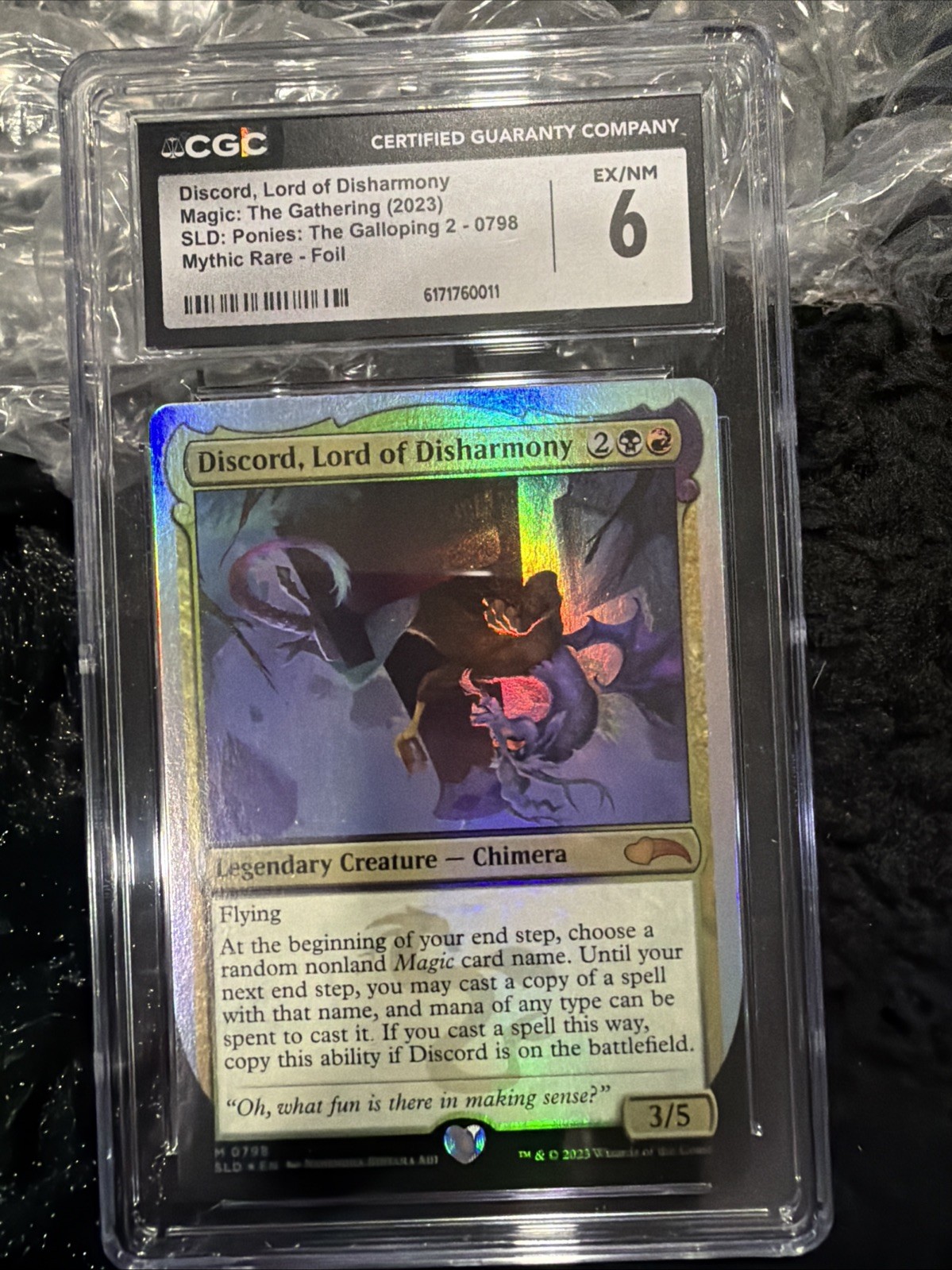 MTG English Discord, Lord of Disharmony NM Foil Tana Segreta CGC 6 Ex/Nm 🔥