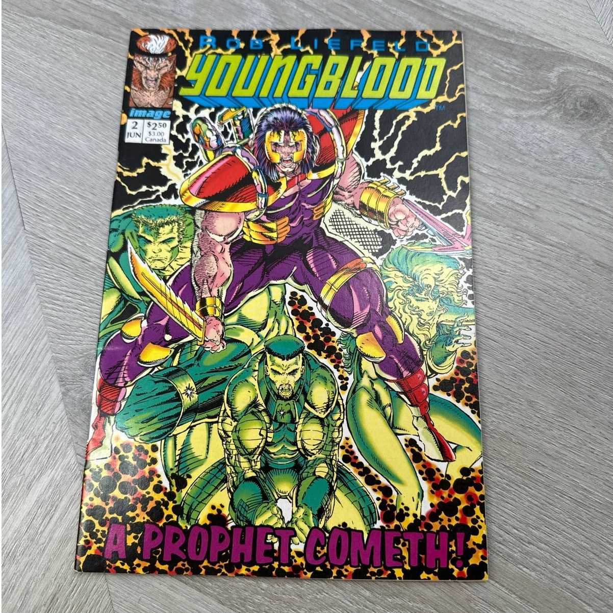 Youngblood Prophet Cometh Enter Shadow Hawk fumetto immagine extra #2 luglio 1992