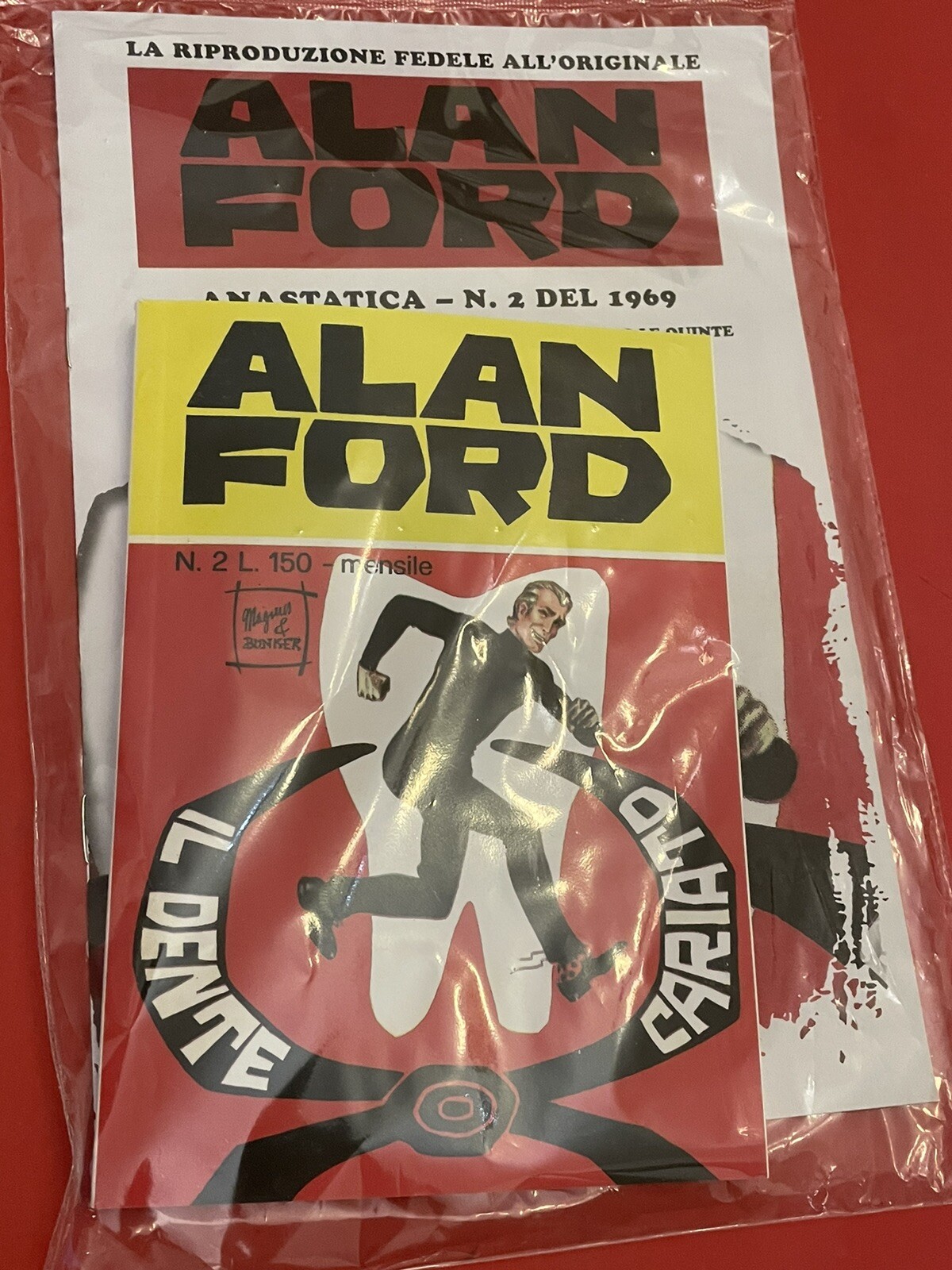 Alan Ford n.2 Anastatica Gazzetta nuovo in blister