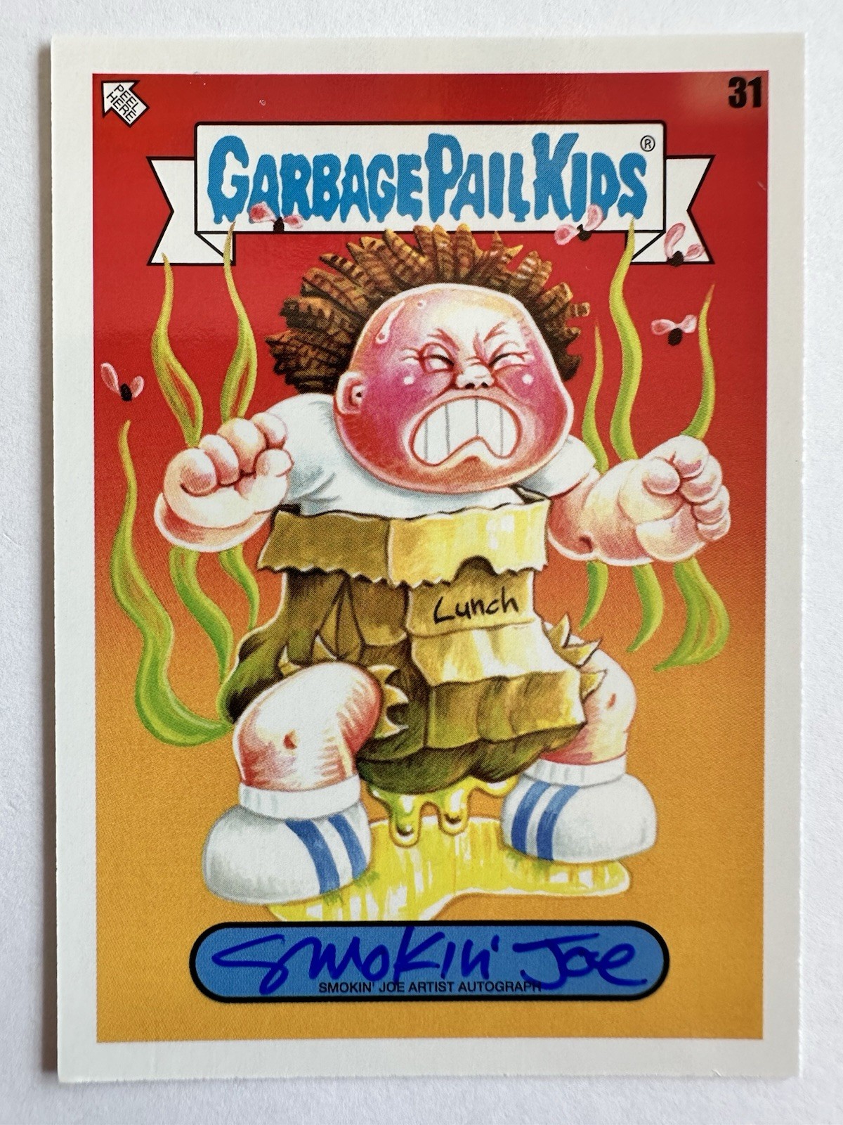 Topps Garbage Pail Kids Autografo Smokin Joe 31 03/35 auto gpk