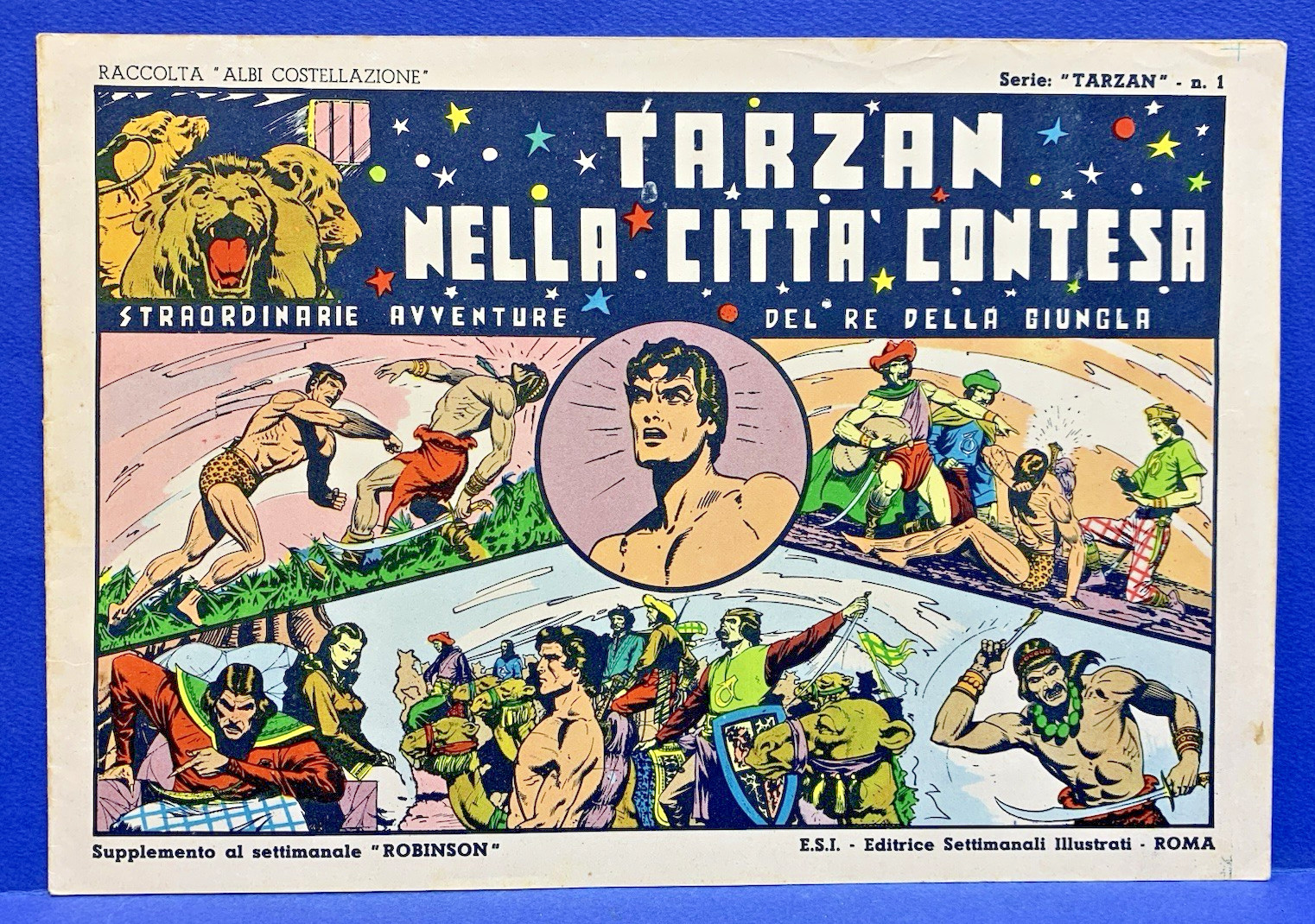Albi Costellazione n. 1 TARZAN NELLA CITTA' CONTESA E.S.I. 1946 ottimo edicola