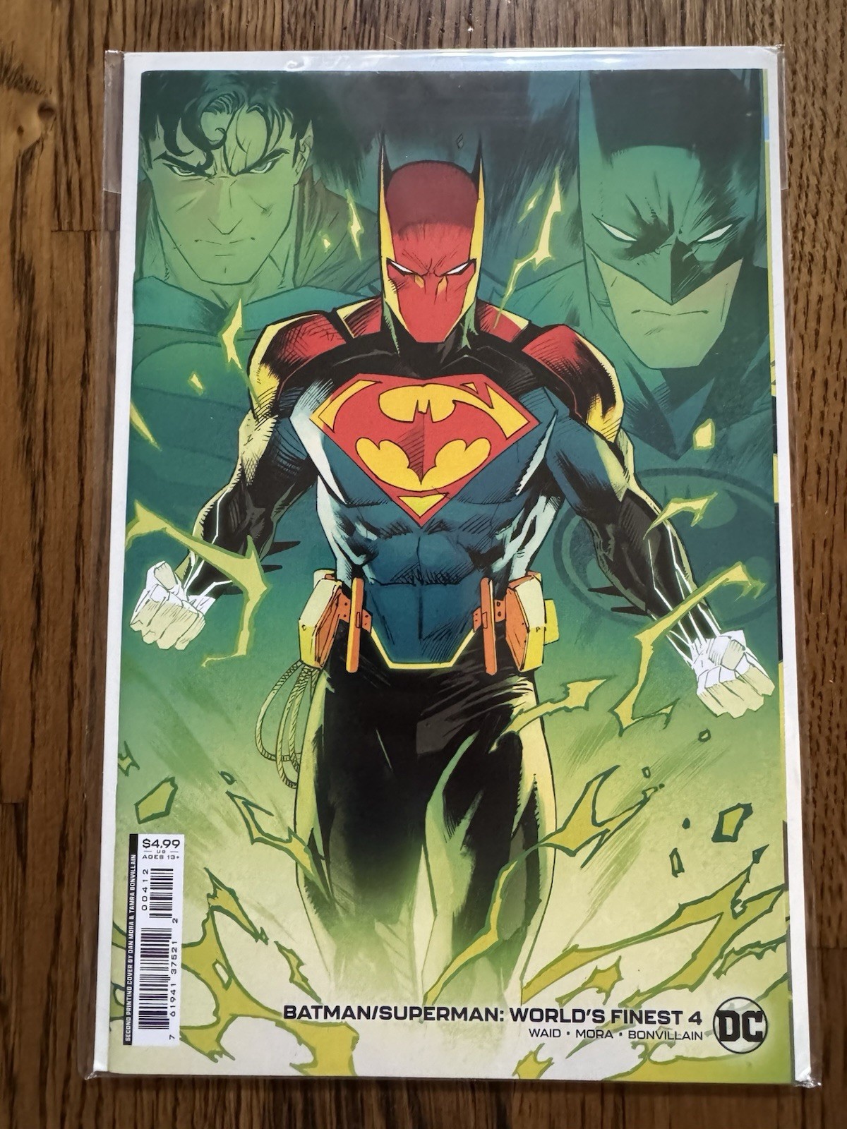 Batman/Superman: World's Finest #4 (2022) 1° Superbat Fusion, 2° stampa Mora quasi nuovo