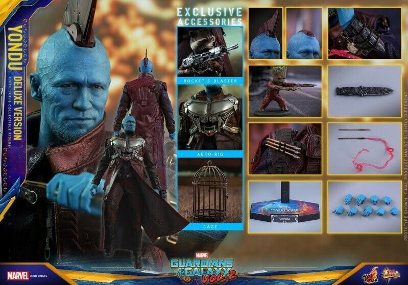 Nuovo Hot Toys Mms436 1/6 Guardiani della Galassia Vol.2 Yondu Deluxe Ver. Figurina