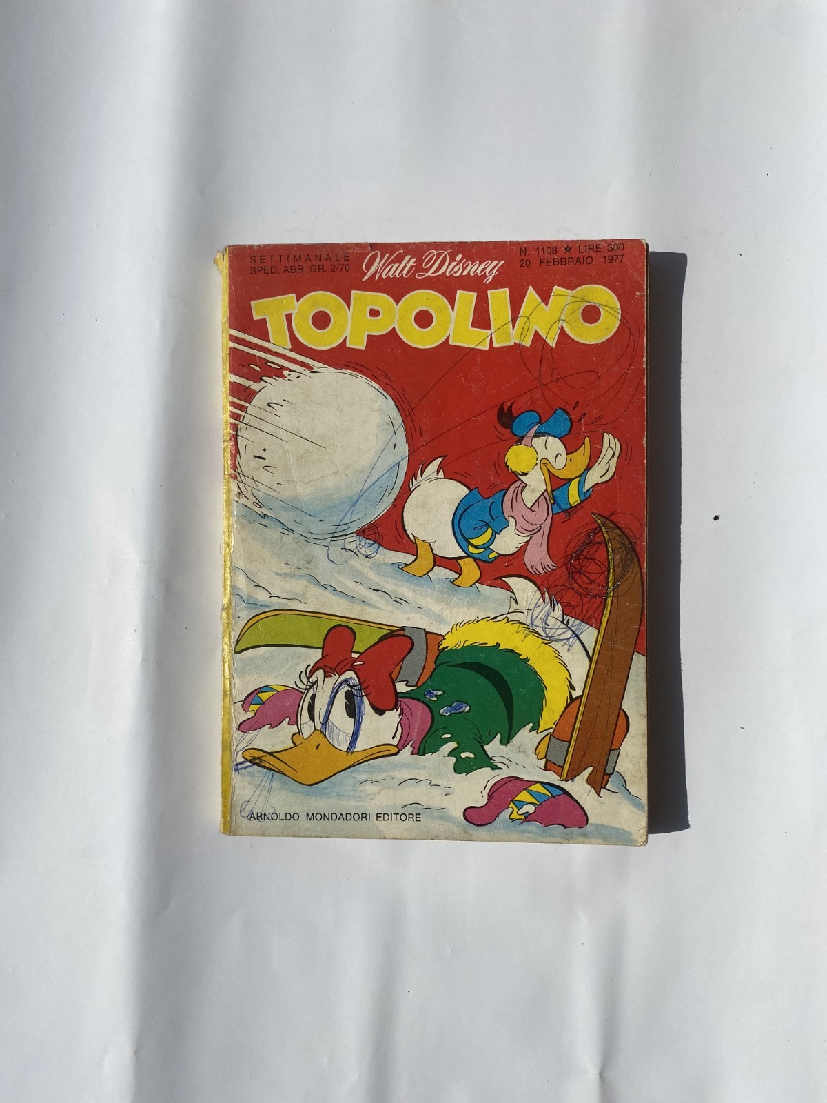 TOPOLINO N° 1108 - 20 FEBBARIO 1977 - CON BOLLINO