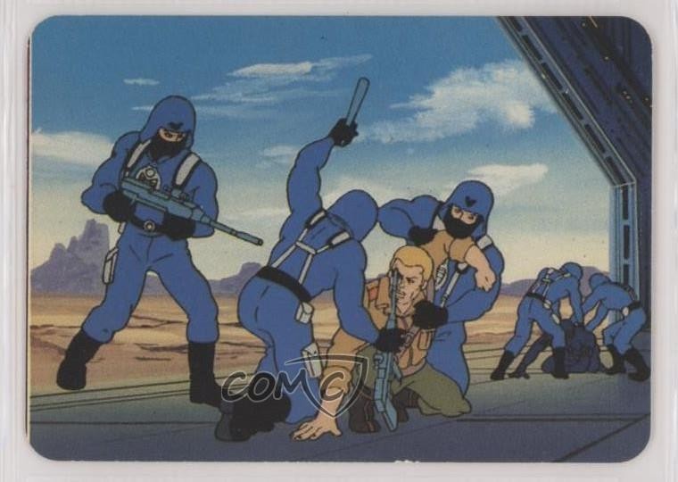 Carte azione Hasbro/Milton Bradley GI Joe 1986 tre a uno #91 3c7