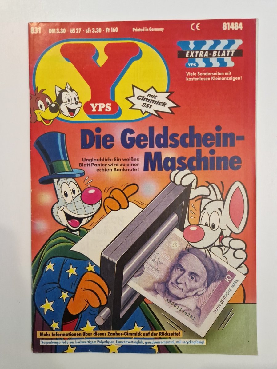 Quaderno YPS n.831 senza espediente, con Percy Pickwick, Pif ed Ercole, Yinni + Yan