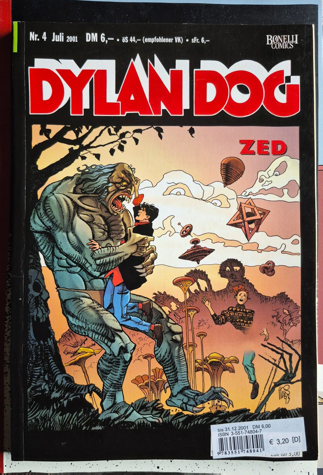 Dylan Dog, n.4, Zed, Bonelli Comics, condizioni pari al nuovo